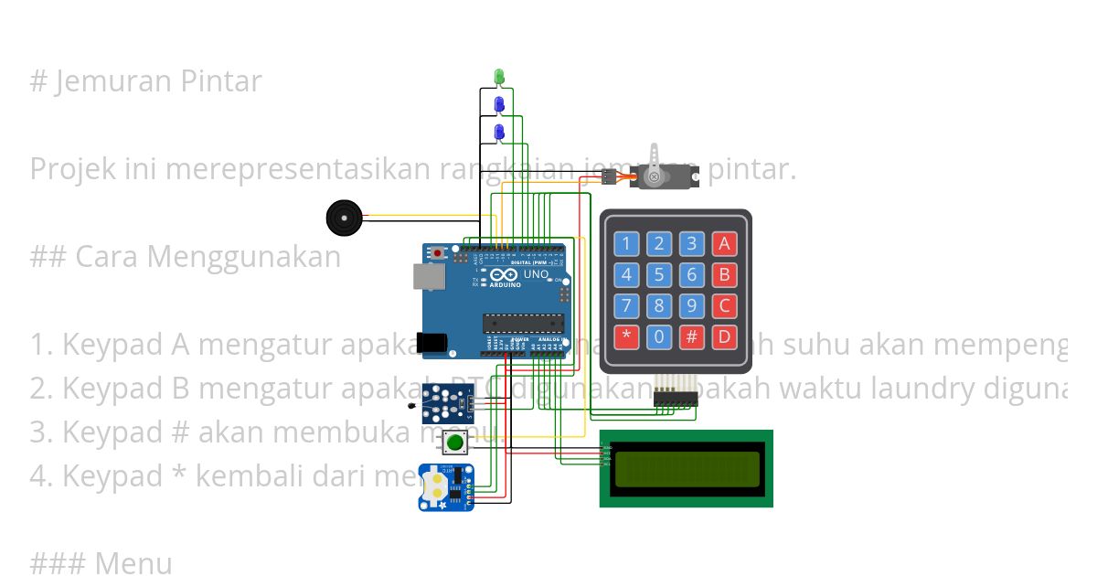 Jemuran Pintar (Final Semester Project) simulation