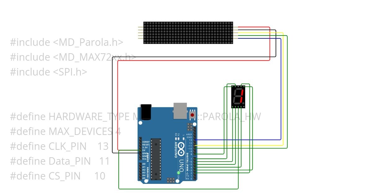 Dot Matrix Tugas simulation