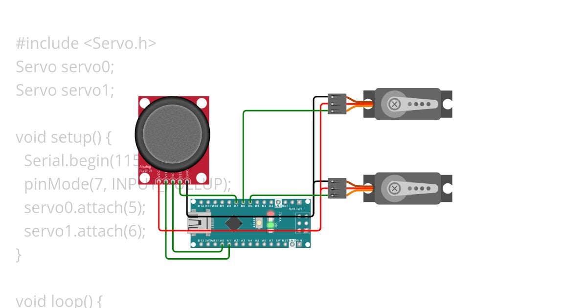 joyServo simulation