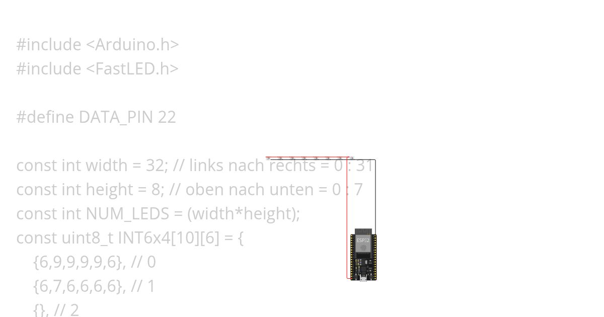 Fast-WS2812-Matrix simulation