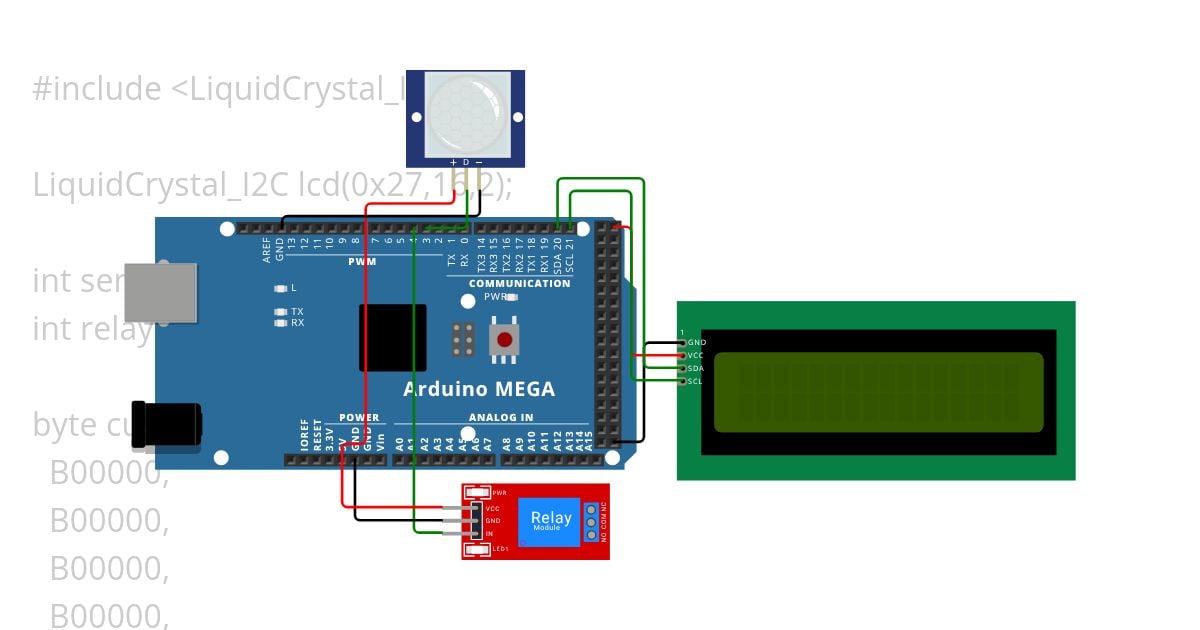 lampu jamban automatik simulation