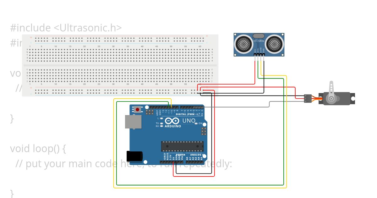 Ultrasonic sensor simulation