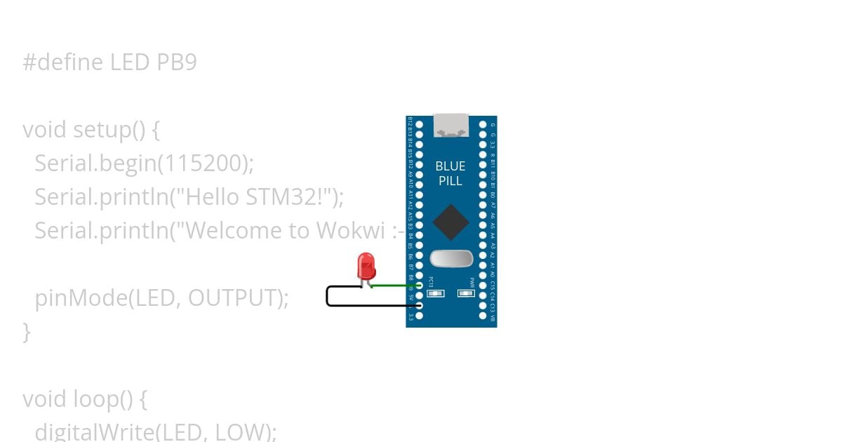 stm32-blue-pill basic simulation