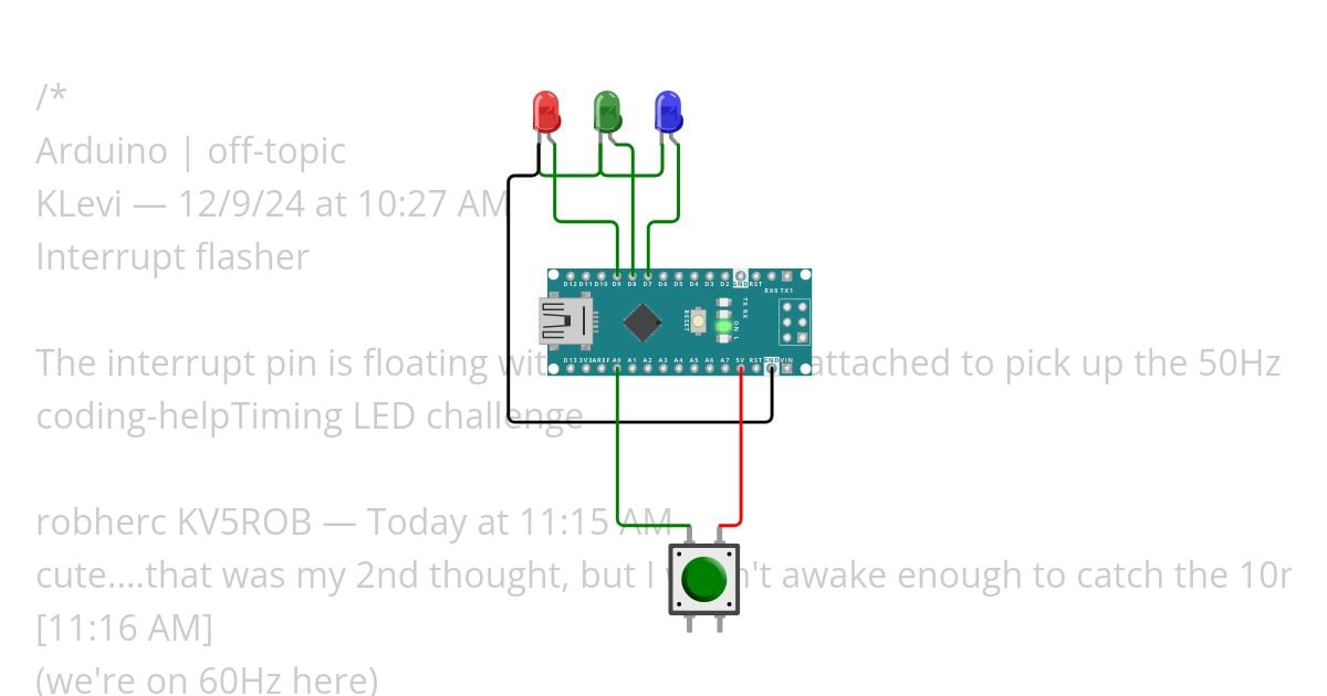 Analog interrupt flasher simulation