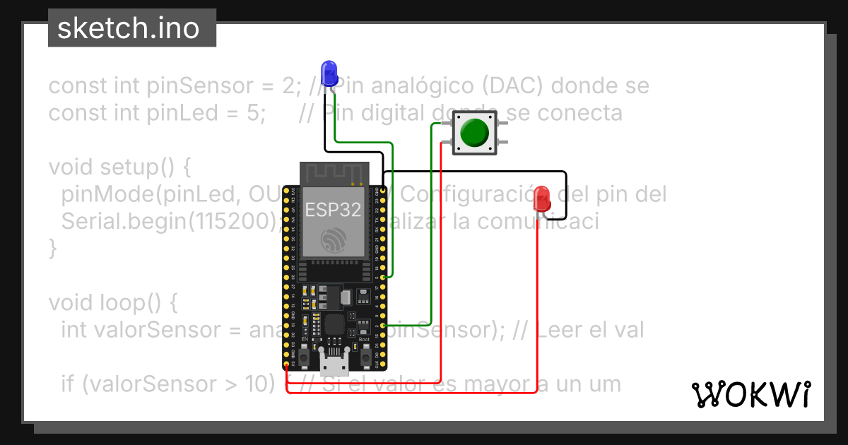 Sensor Simulation - Wokwi ESP32, STM32, Arduino Simulator