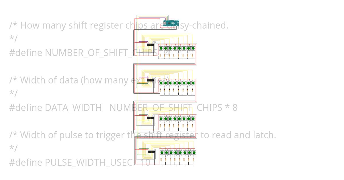 74HC165 - multiple inputs simulation