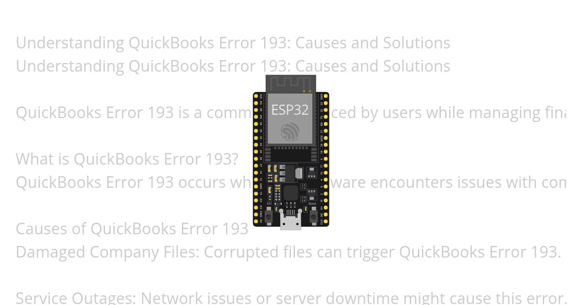Understanding QuickBooks Error 193: Causes and Solutions simulation