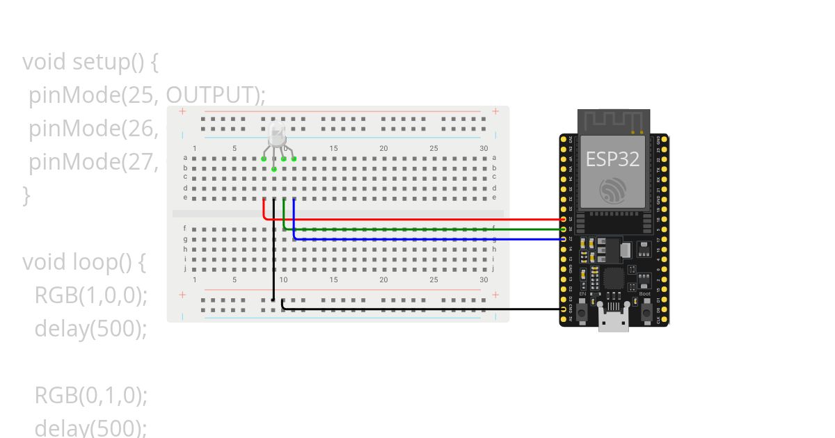 rgb led simulation