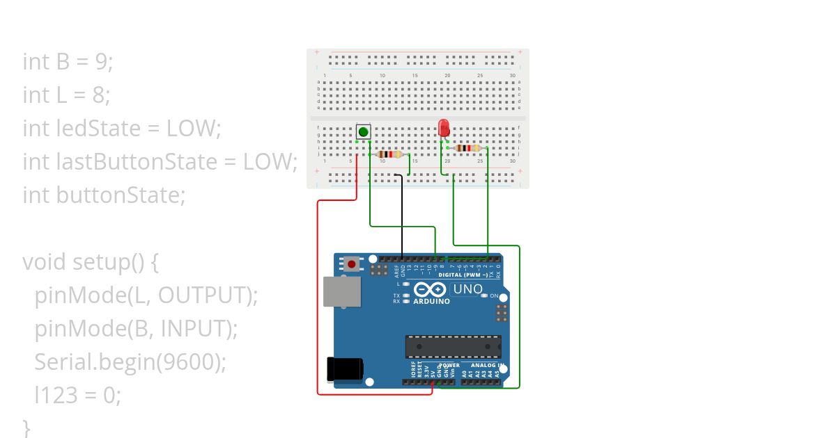 Led an/aus simulation
