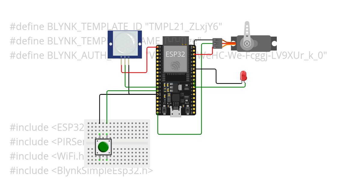 smart garage door Copy simulation