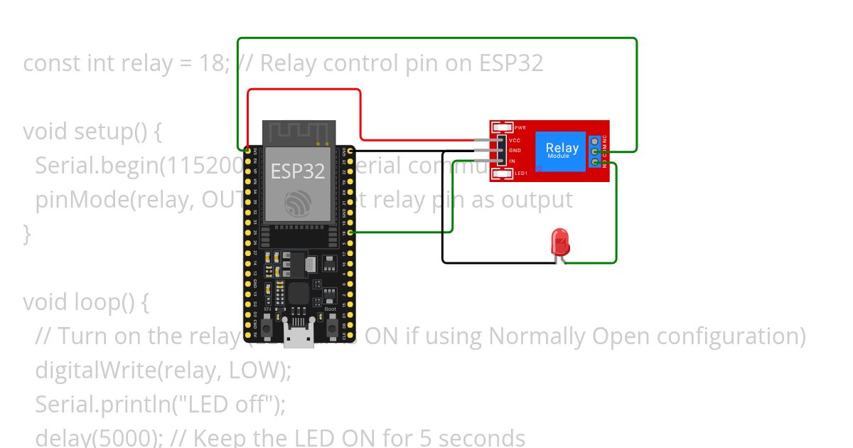 Relay LED   simulation