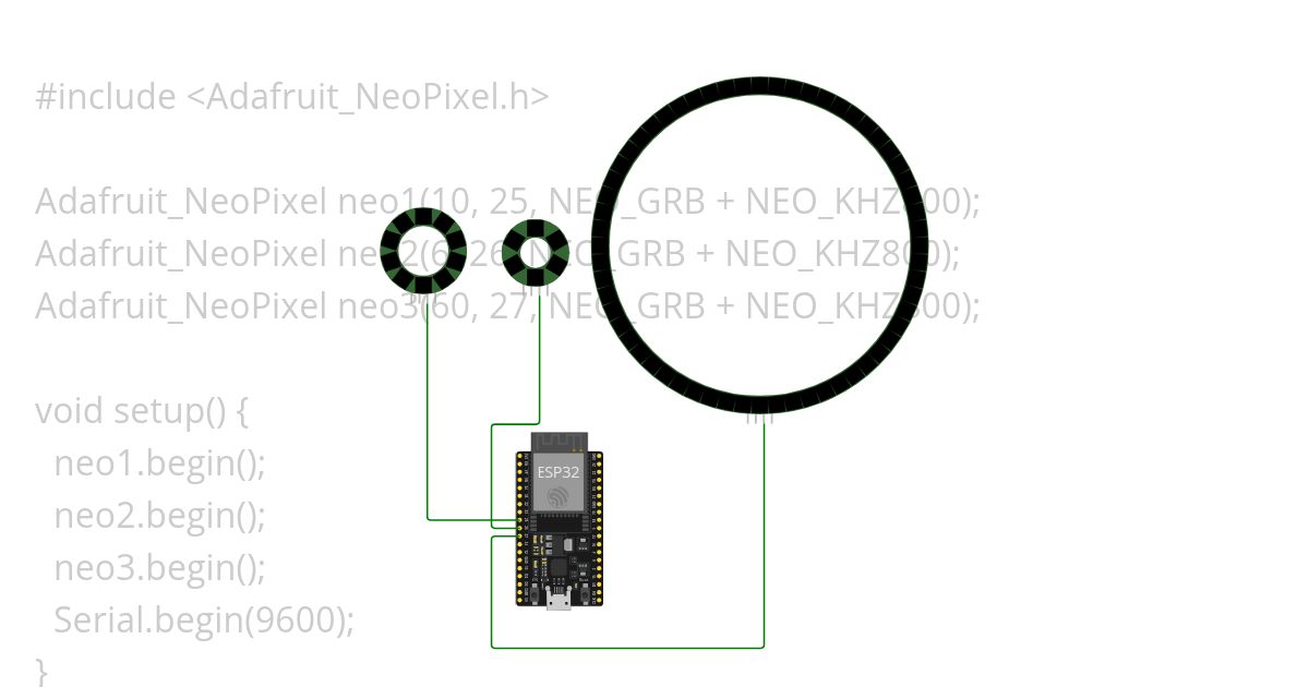 Neo pixel - sekundy REMIS projekt simulation