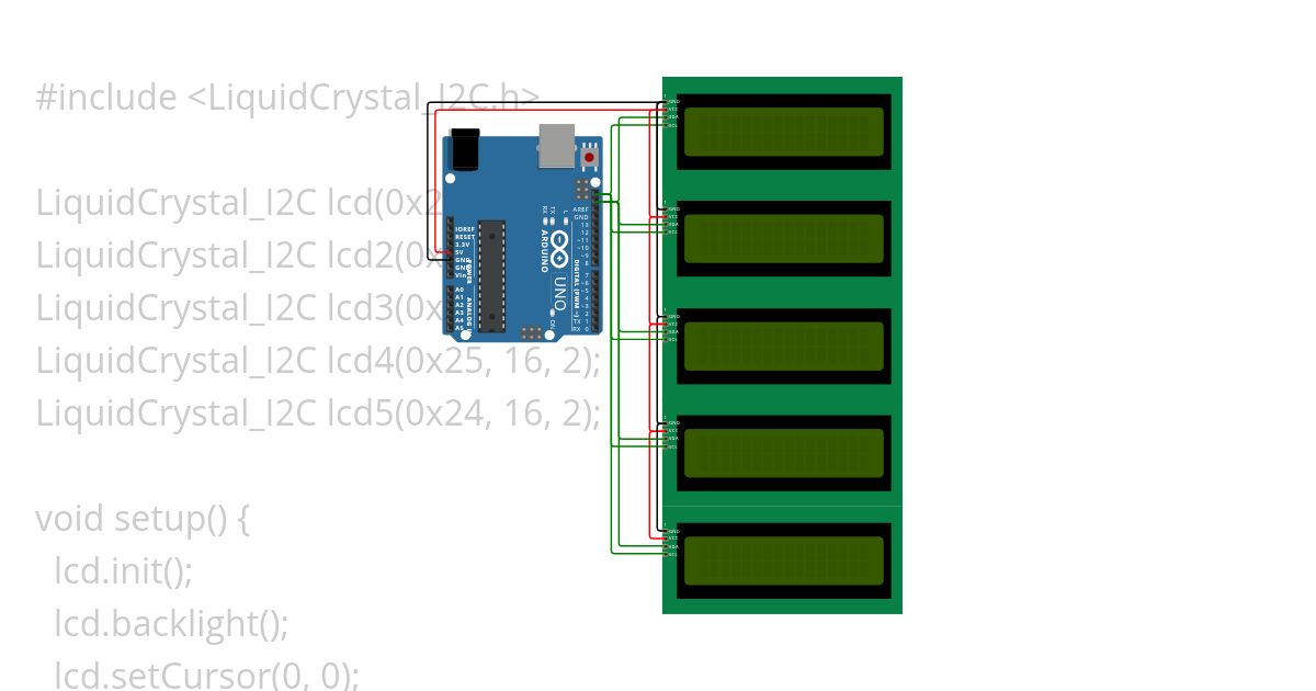 Lab 3: Part 2_1: Modified Interfacing I2C LCD Display simulation