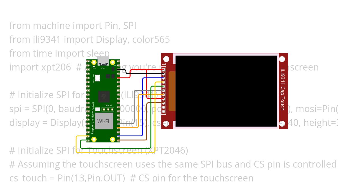 ili9341 cap touch micropython Copy simulation