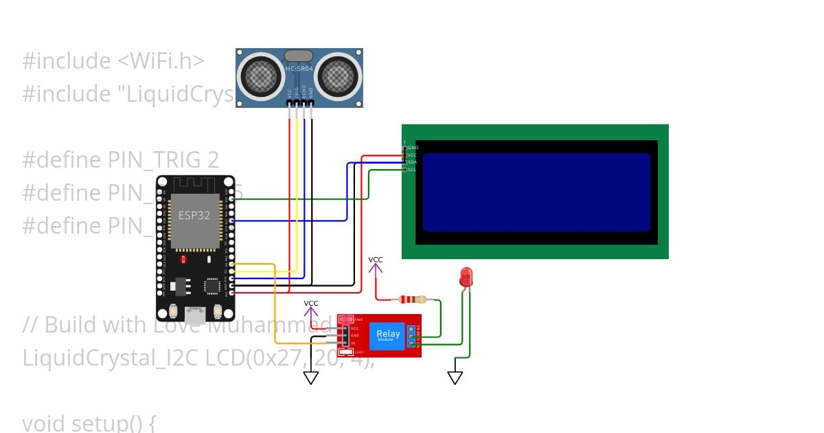 Sensor Jarak simulation