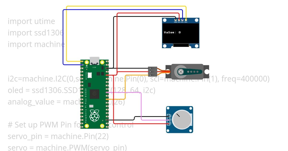 Controling_Servo_RP2040_OLED_GUI simulation