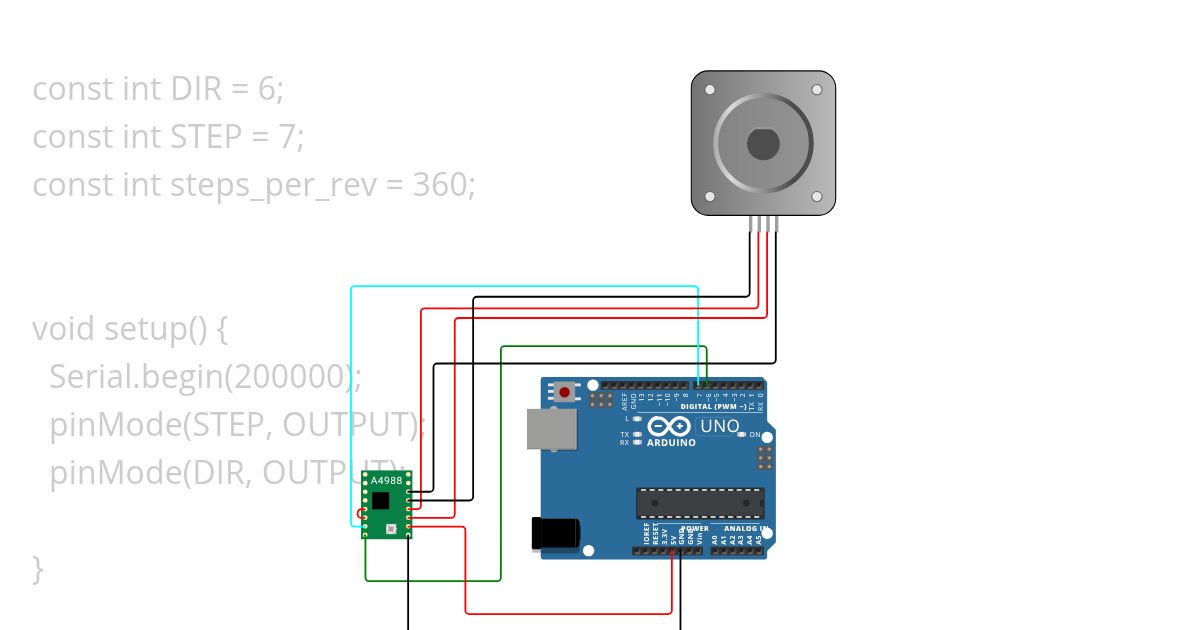 Stepper Motor simulation