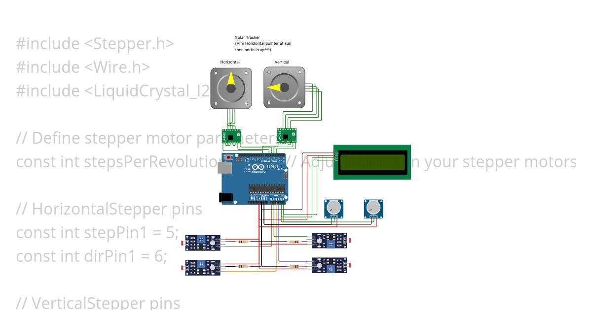 dual solar tracker fyp simulation