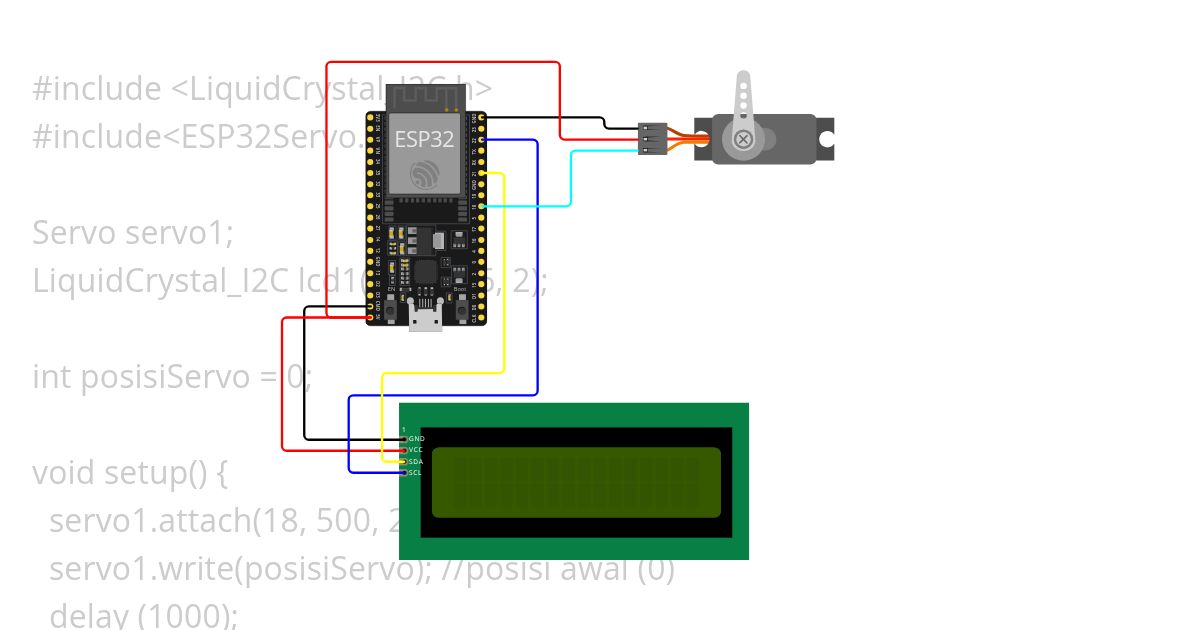 servo with led simulation