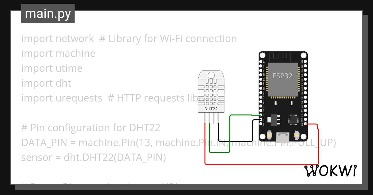 Humidity temperature sensor copy wokwi esp32 stm32 arduino simulator