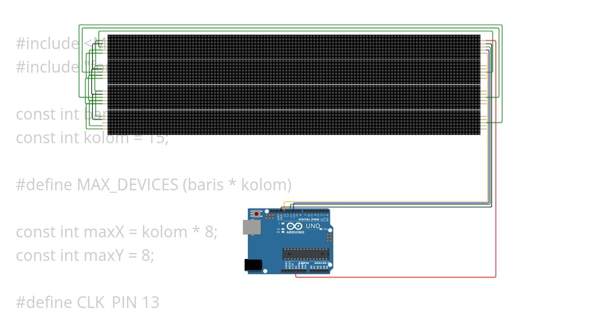 Scroll 7x15 Modul  simulation