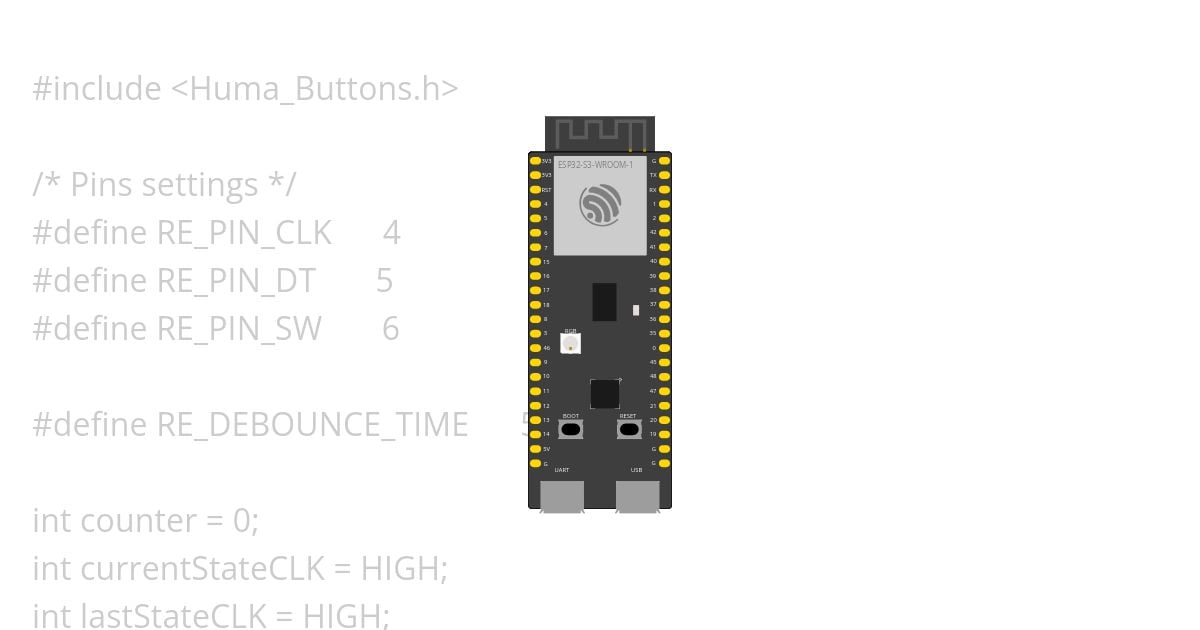 ESP32 Rotary Encoder simulation