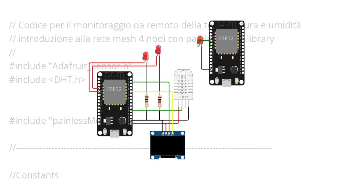 ESP32 Course 2024 - Lecture 1H - Rete Mesh a N nodi simulation