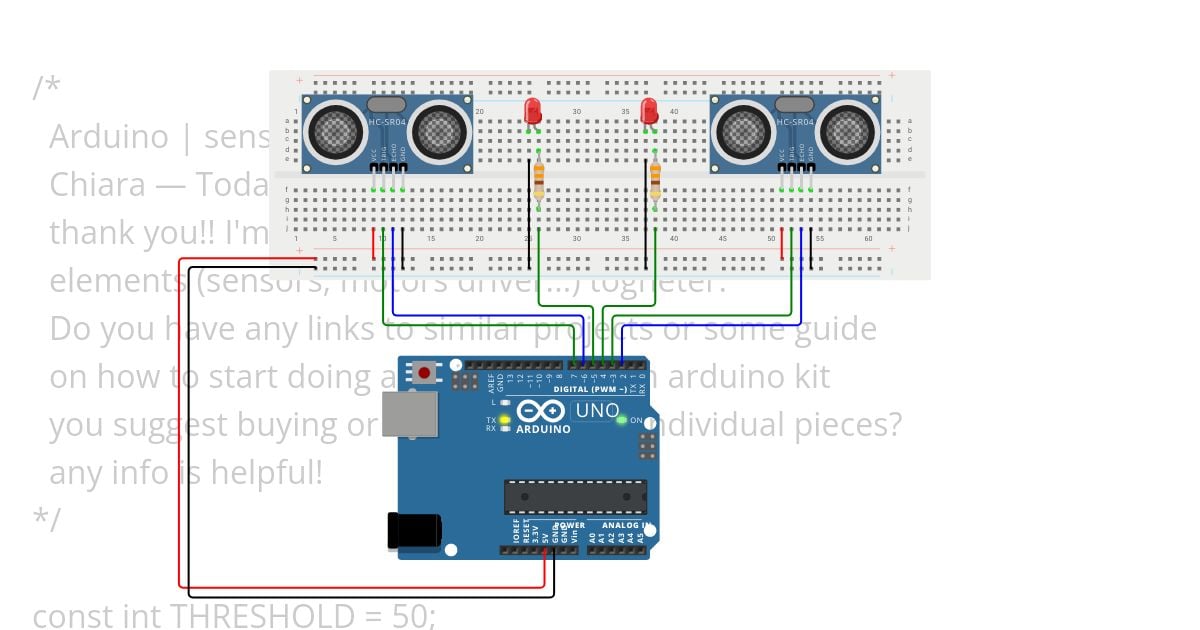 HC-SR04_Dual_Sensors simulation