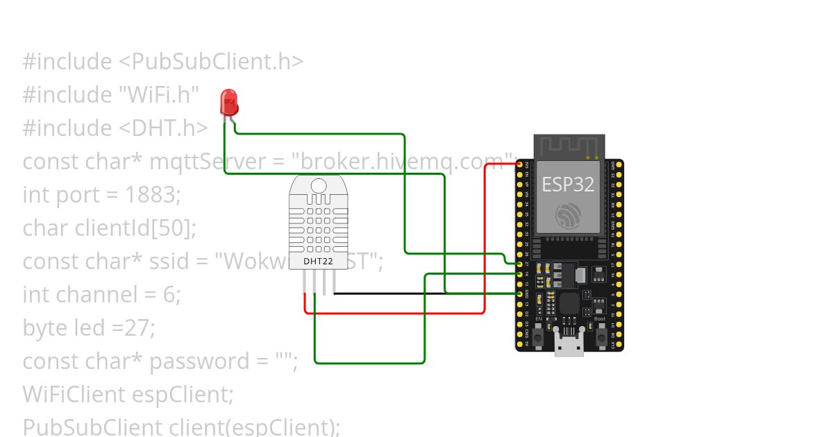 MQTT Temperature Data Request simulation