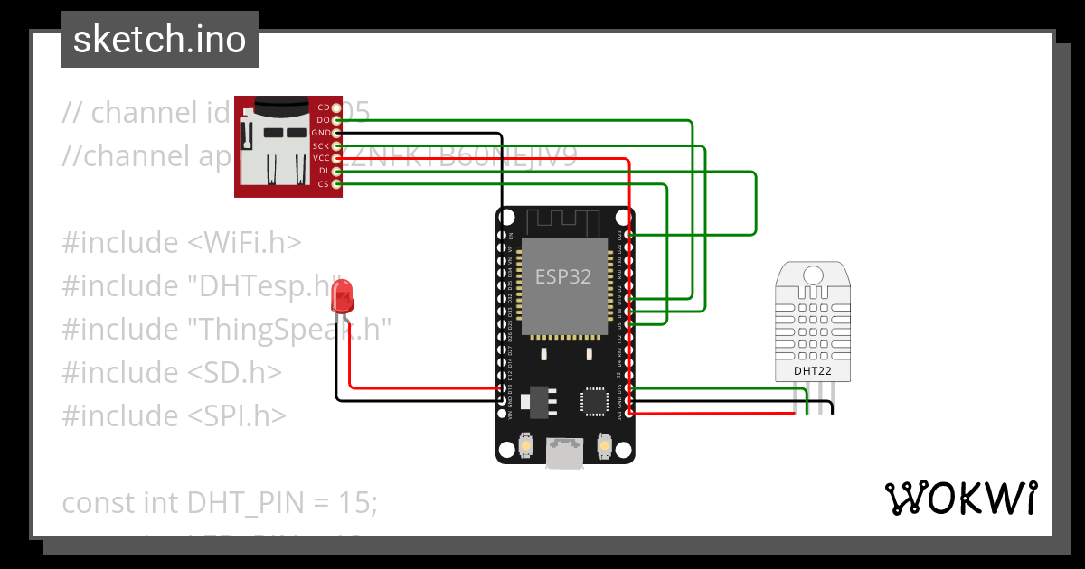 Esp Dht Thingspeak Copy Wokwi Esp Stm Arduino Simulator