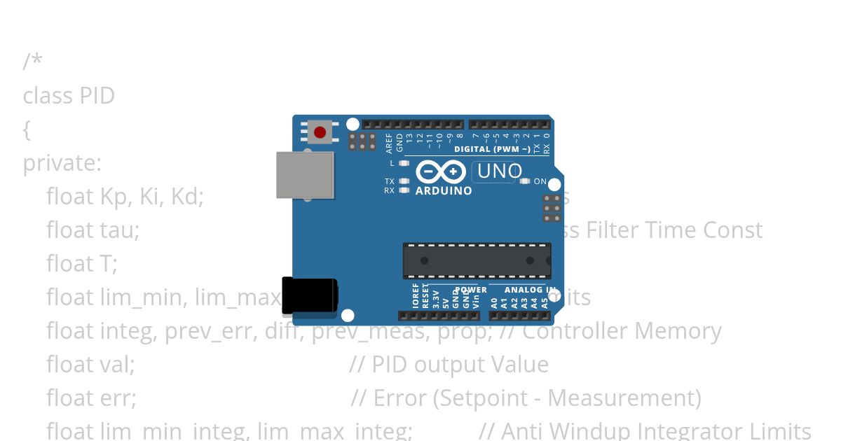PID controller development simulation
