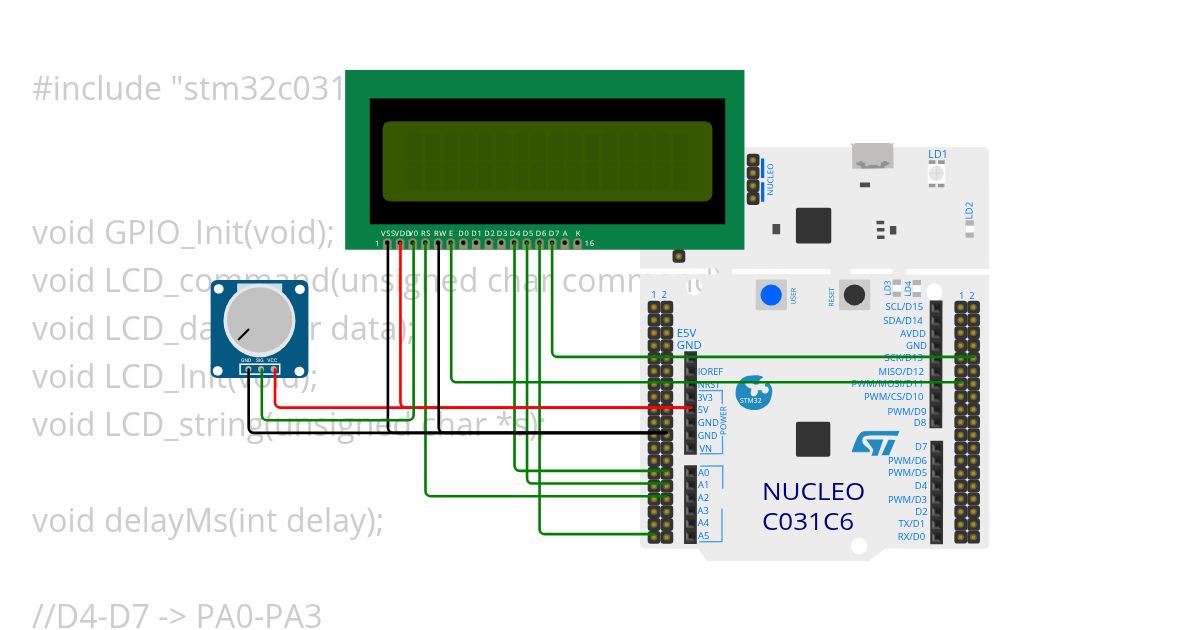 STM32C031C6_lcd_4-bit simulation
