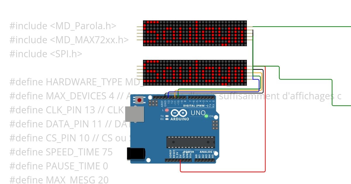 dotmatrix clock.ino Copy1 simulation