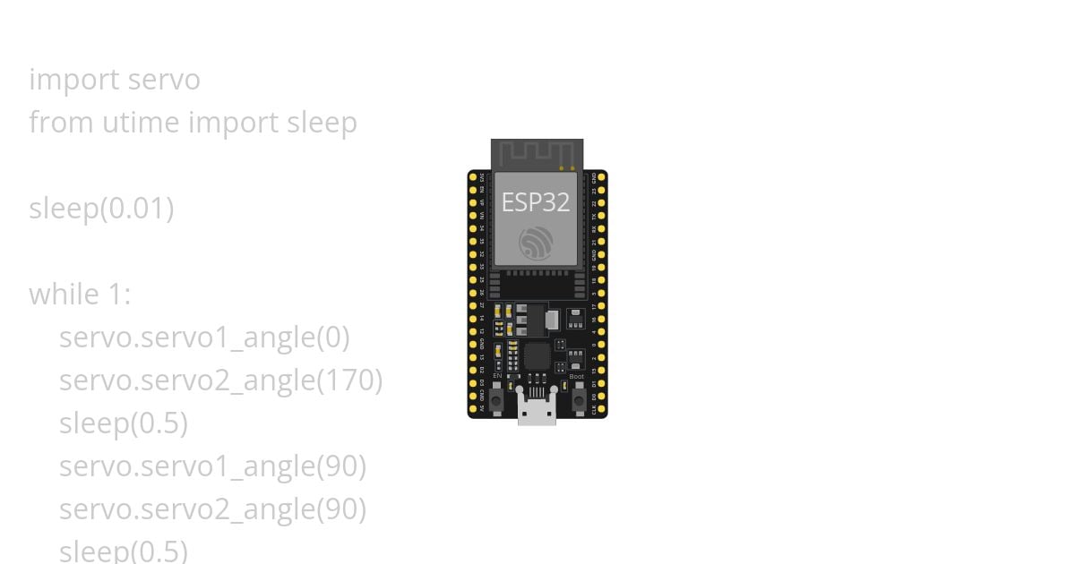 servo esp32 simulation