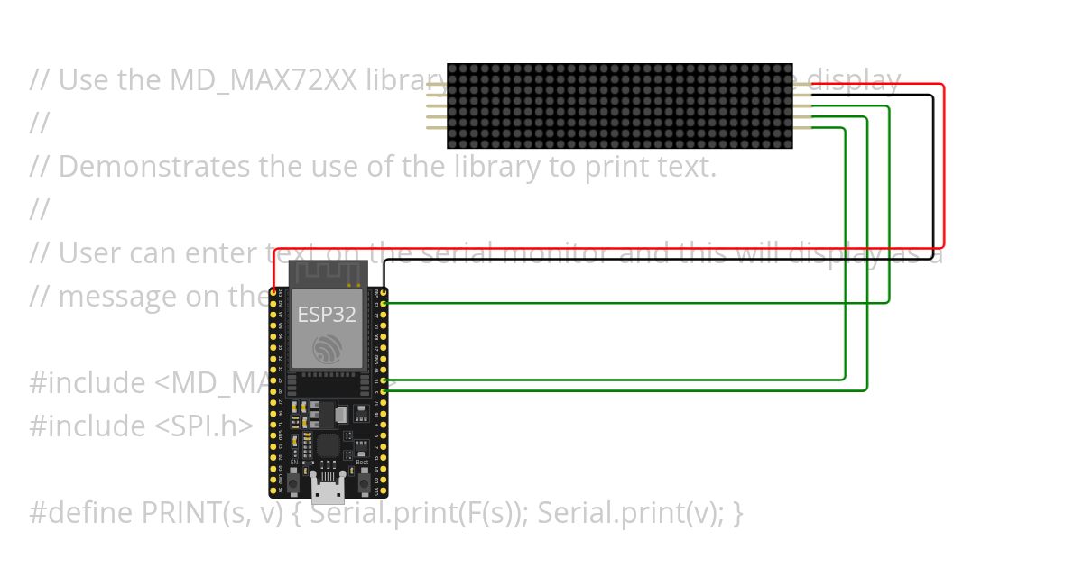 MAX72xx simulation
