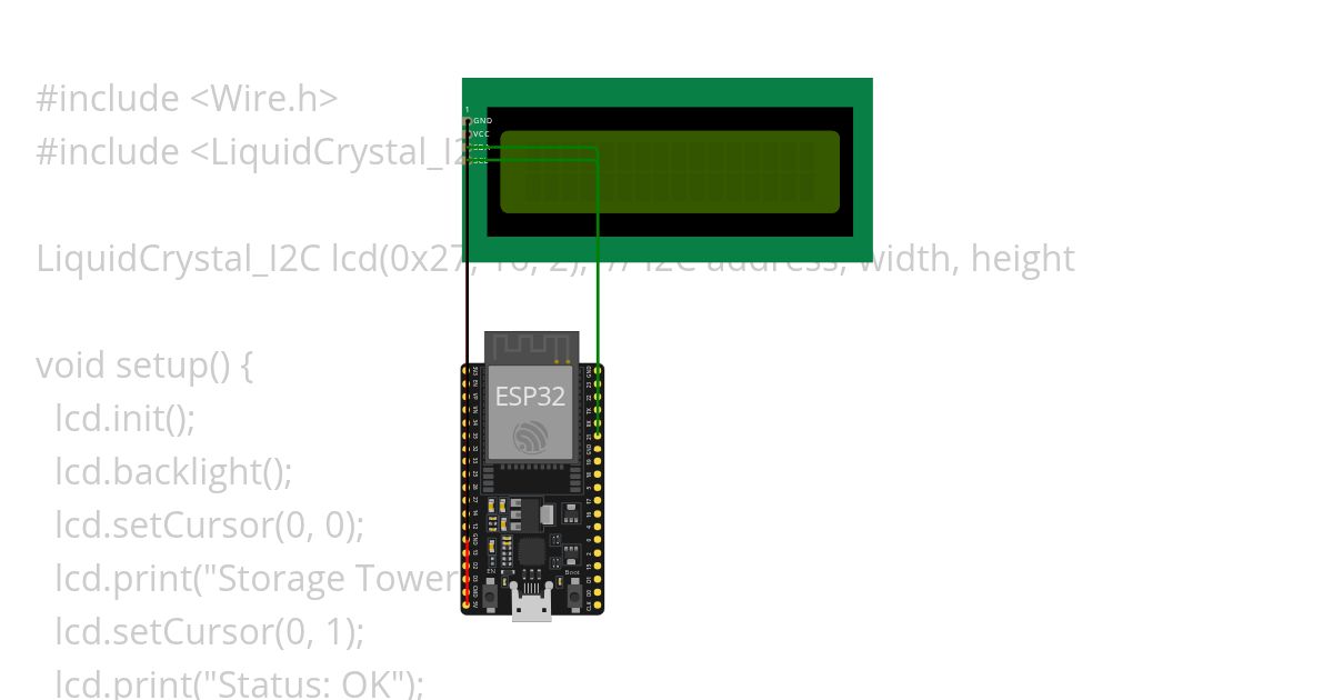 interface a lcd display simulation