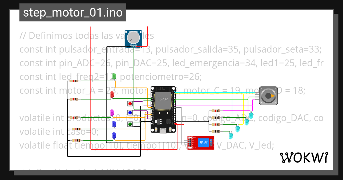 Motor - Wokwi ESP32, STM32, Arduino Simulator
