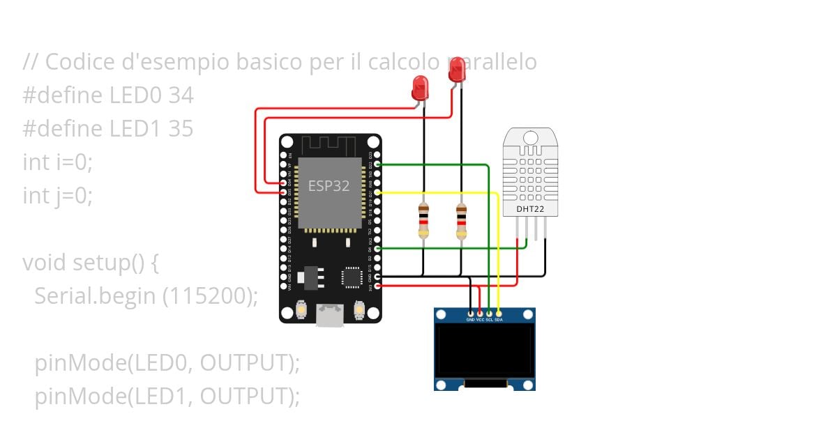 ESP32 Course 2024 - Lecture 1L - Calcolo Parallelo 1 simulation