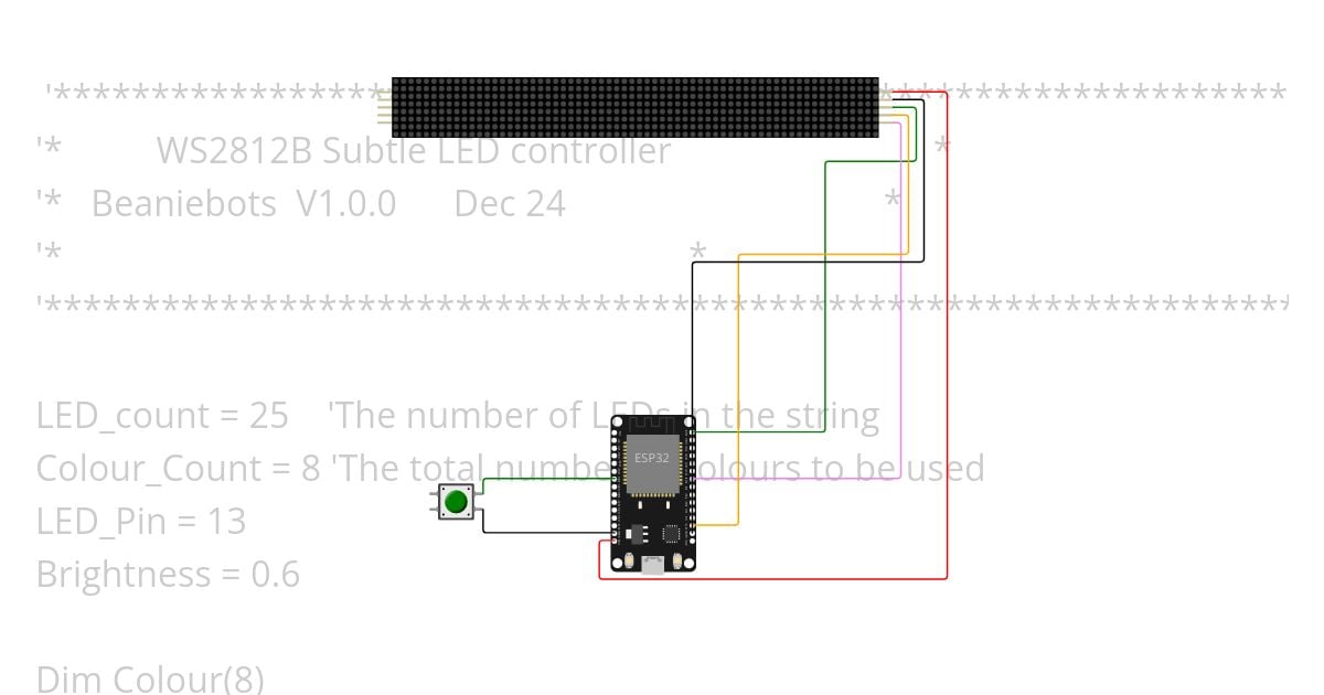 BeanieBot-Xmas-Tree simulation