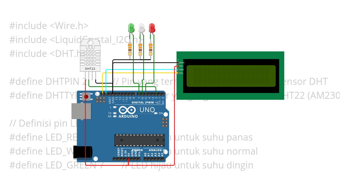 Proyek Sensor Suhu dengan Modul LCD 16x2 Copy simulation