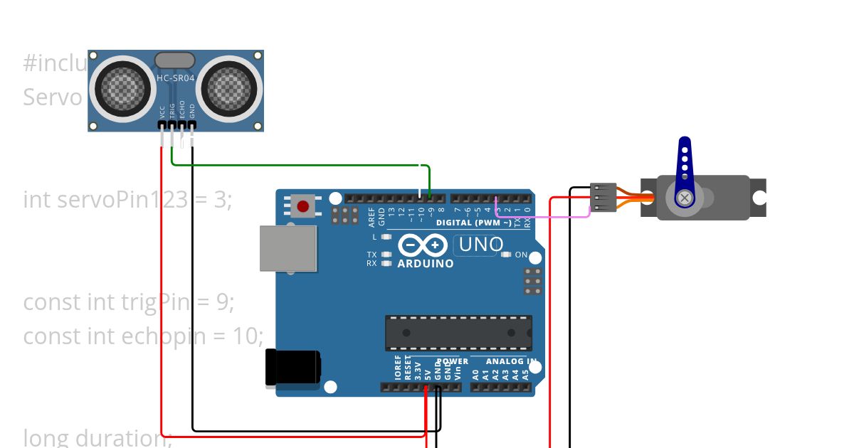 Control Servro Ultrasonic simulation