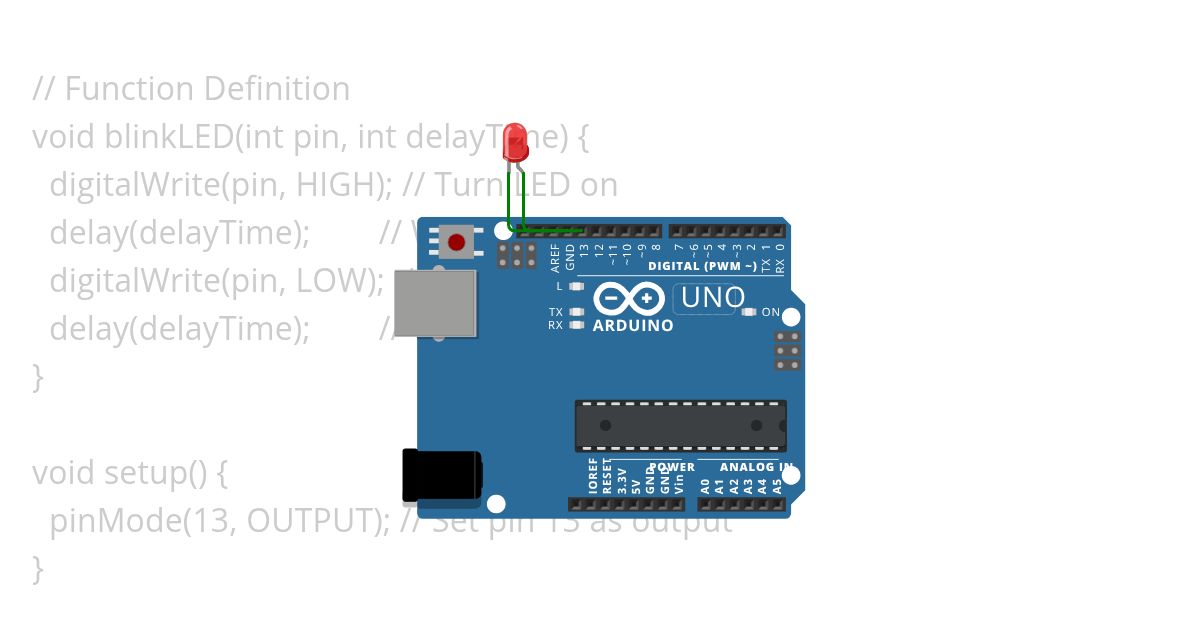 LED Blinking simulation
