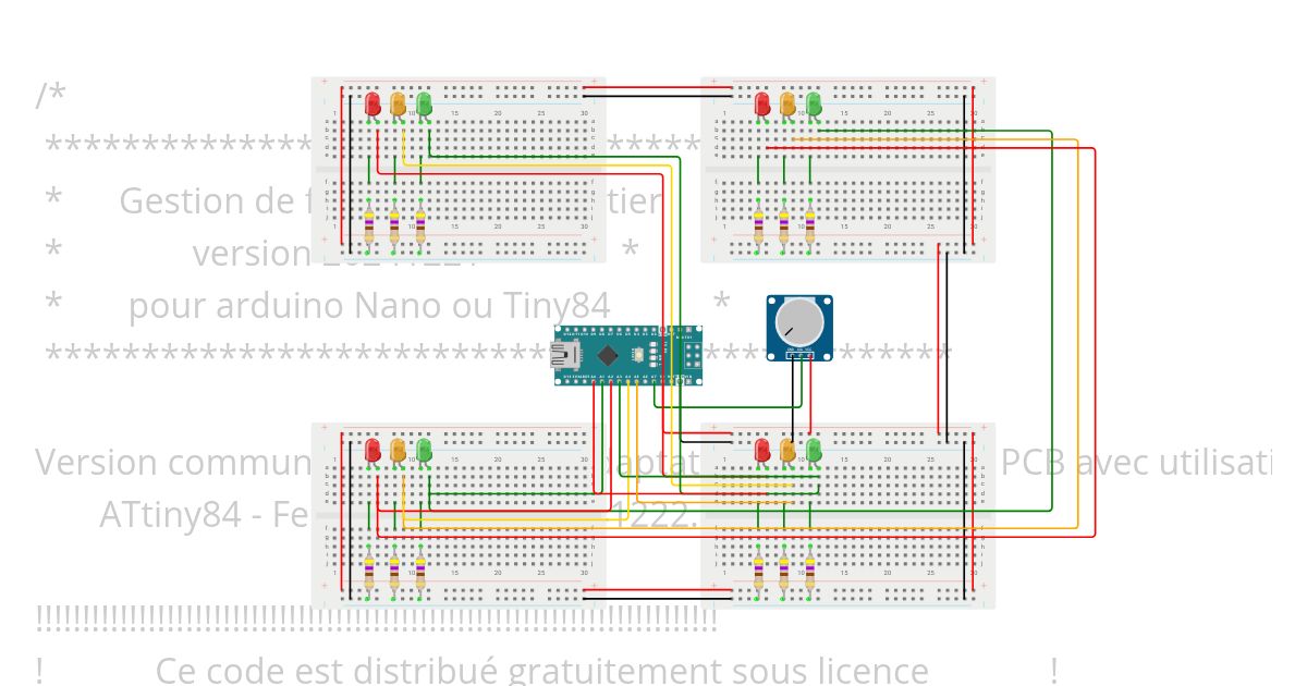 feux tricolores routier simulation
