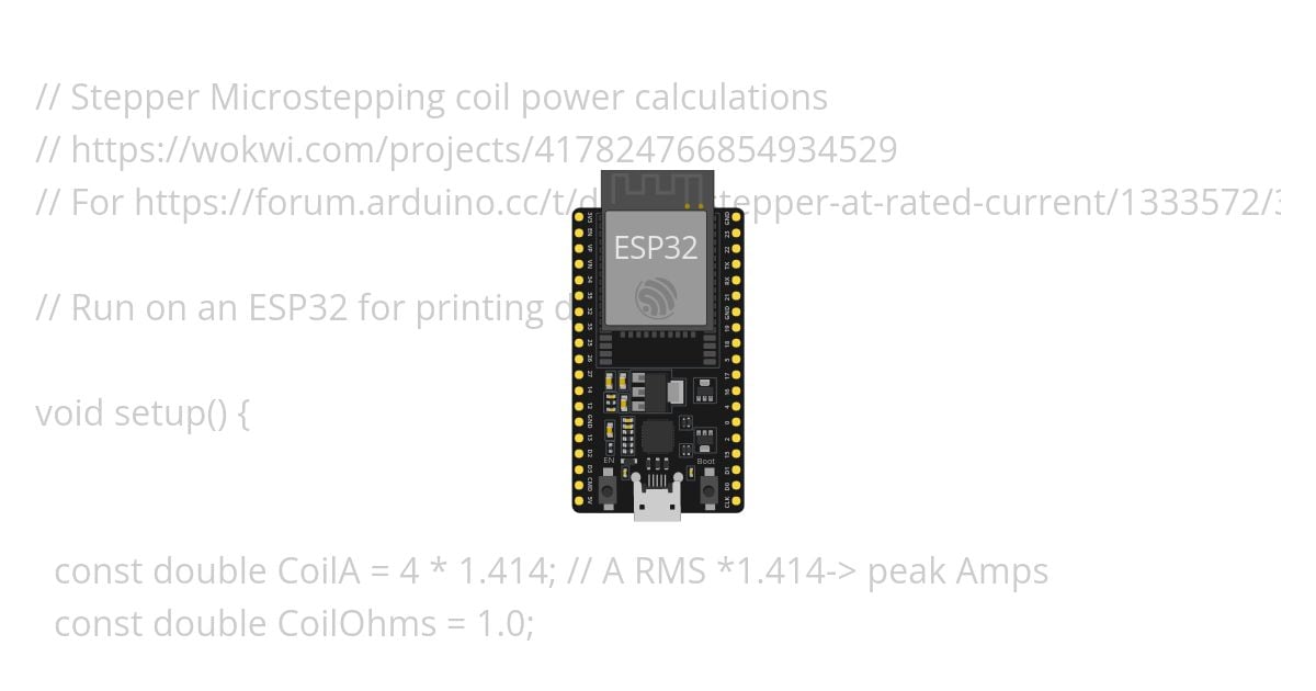 StepperPowerCalcs simulation