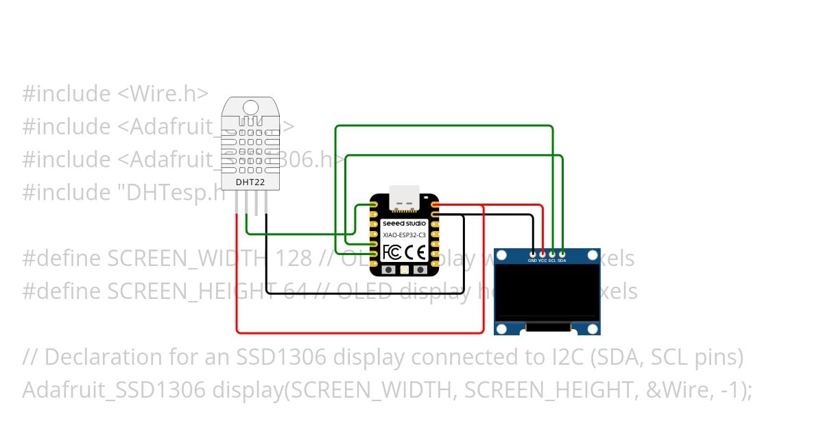 XIAO-ESP32-C3 _Display simulation