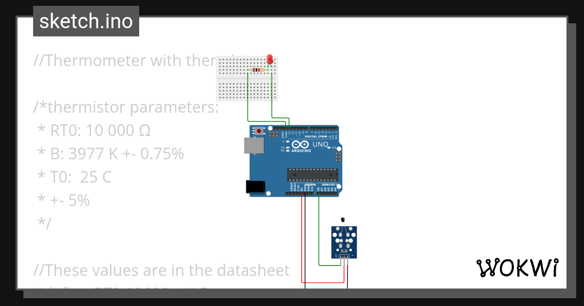 NTC Temp Sensor Copy - Wokwi ESP32, STM32, Arduino Simulator