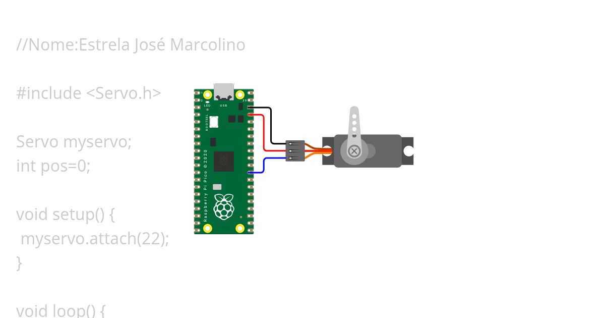 Diversão.Servo-motor simulation