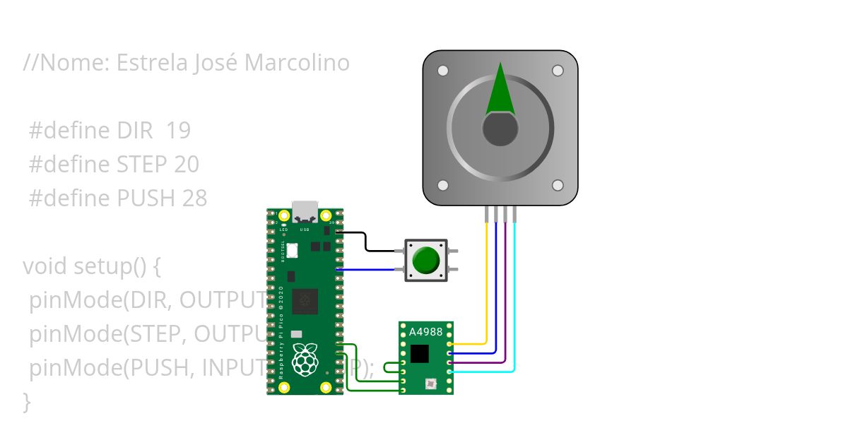 Diversão-Motor Bipolar & Driver A4998 simulation