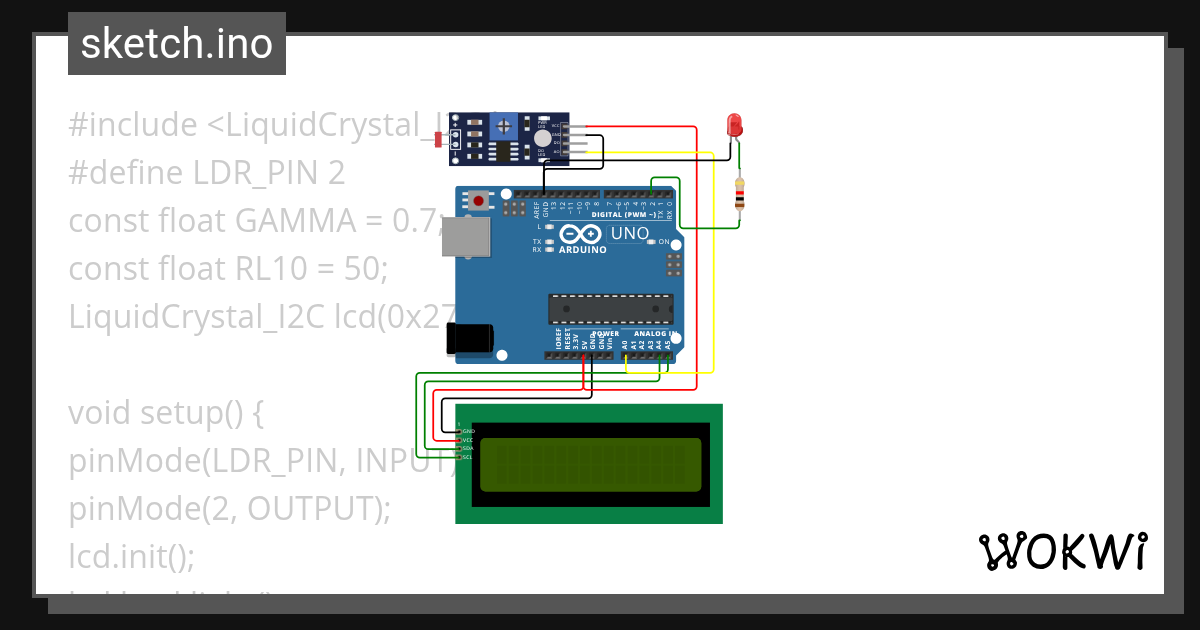 sensor cahaya - Wokwi ESP32, STM32, Arduino Simulator