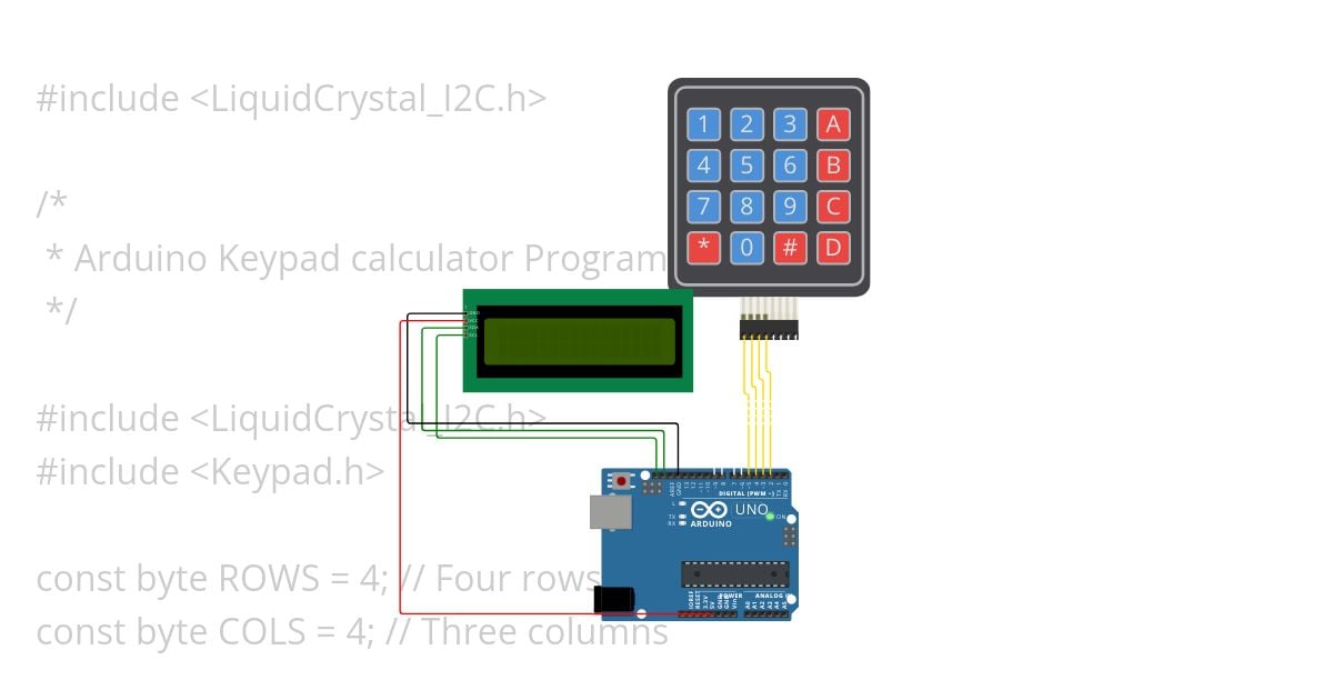 Arduino Calculator simulation